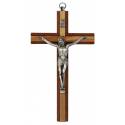 Croix murale 15 cm Bois d'olivier