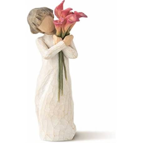 Statuette Willow Tree : Fille Avec Bouquet De Fleurs Bloom