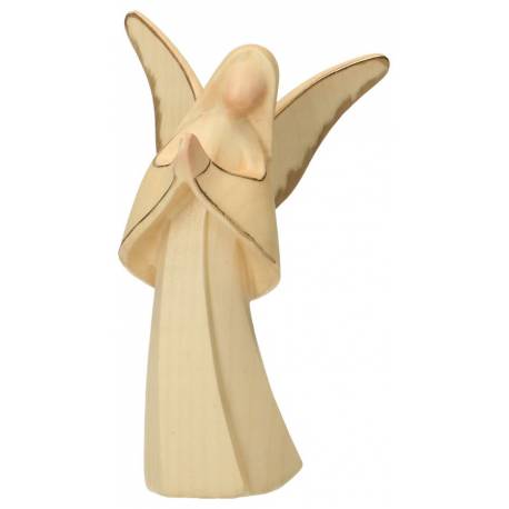 Ange En Bois Sculpte 11cm Alabaster
