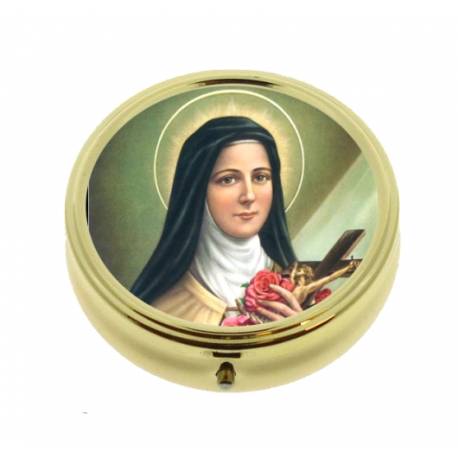 Pillendoosje - Heilige Theresia - Diam 5 cm 