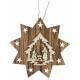 Hout kerstdecoratie om te hangen - kerststallen 