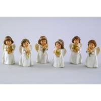 Ange crème/doré 8 cm