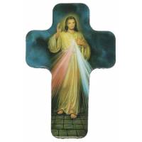 Magneetplaatje 4 X H6 cm Barmhartige Kristus 