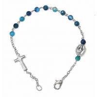 Bracelet Agate bleue