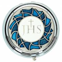 Pixis Verguld Diam 50 mm - Hostie / JHS Email wit / blauw 
