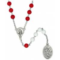 Chapelet St Michel Rouge et blanc