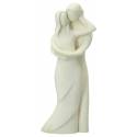 Couple 13 cm - résine blanche