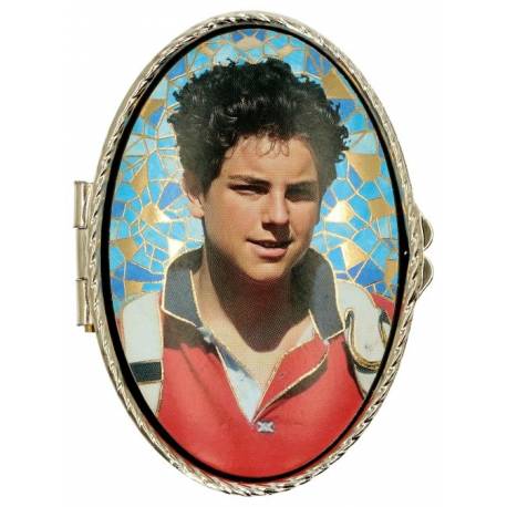 Pillendoosje - Carlo Acutis - Mozaiek - Ov52x36mm 