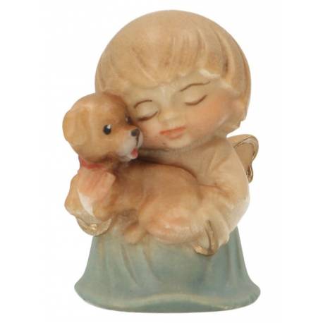 Ange avec chien - 4 cm couleur