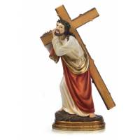 Statue 20 cm - Christ portant sa croix