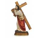 Beeld 20 cm - Kristus kruisdragend 