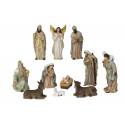 Kerstgroep van 11 figuren - 22 cm 