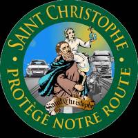 Saint Christophe - protège notre route - autocollant