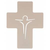 Croix Murale avec corps du christ 16 x 12.5 cm metal