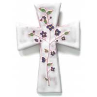 Croix Céramique - 15 X 11 cm - Blanc