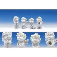 Engel met kruis 6 cm 4/set 