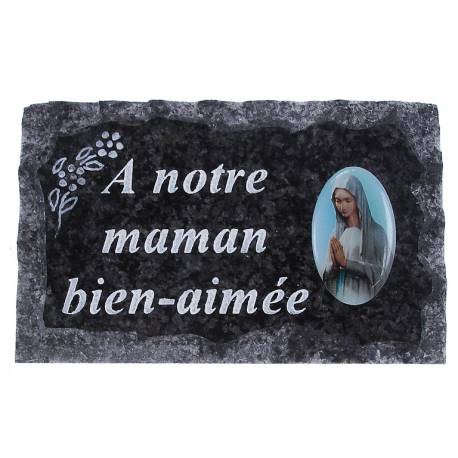 Plaque Cimetiere A Notre Maman Bien-Aimee 9x14