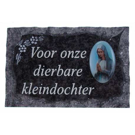 Grafplaat 9x14 Voor Onze Dierbare Kleindochter 