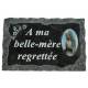 Plaque Cimetiere A Ma Belle-Mere Regrettee 9x14