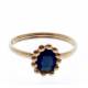 Bague Emaillee Perlee Vierge