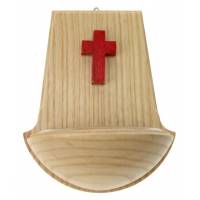 Wijwatervat Kruisbeeld Rood 