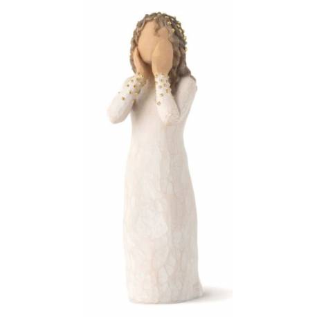 Statuette Willow Tree : Petit Ange de Noël - 14 Cm