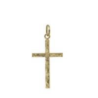 9 karaats goud kruisje 30 mm 0.80 gr 