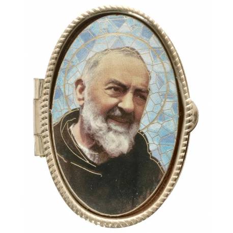 Boîte à Pilules - St P Pio - Mosaïque - OV 52 X 36 mm