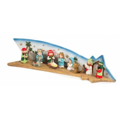 Etoile avec 11 personnages de 4 cm