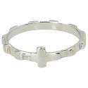 Bague dizainier argent rhodié taille 55