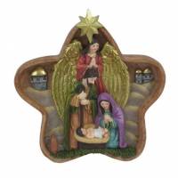 Nativité dans une étoile - 15 cm