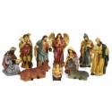 Personnages de crèche de Noël - 10 figurines de 20 cm