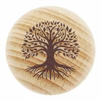 Porte bonheur en bois avec arbre de vie 5 cm