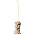 Houtsnijwerk Engel Met Trombone-Om Te Hangen-6 Cm/Natuur 