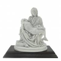 Beeld 15 cm - Pieta / Basis Hout 