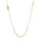 Collier chapelet or 9 carats 50 cm +5 cm 3.20 gr