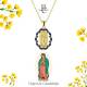 Chaîne avec pendentif en plaqué or N.D de Guadalupe