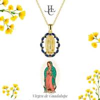 Chaîne avec pendentif en plaqué or N.D de Guadalupe