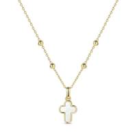 Collier en plaqué or avec croix