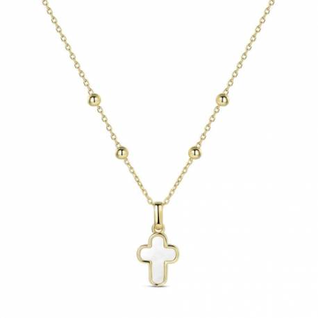 Collier en plaqué or avec croix