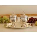 Set Pour Huiles Saintes 2 Ampoules Cat/Chr Argenté