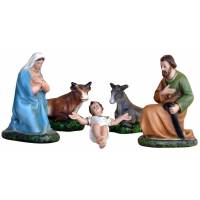 Kerstfiguren in hars 5 stucks 20 cm 