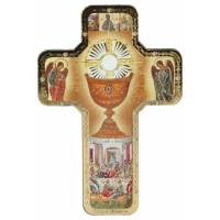 Icône 12 X 18 cm Croix - Communion