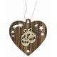 Hout kerstdecoratie om te hangen - Kerstballen 