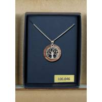 Ketting met levensboom zilver 