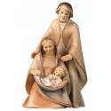 Ste Famille Bois Sculpté 25 Cm Couleur