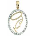 Medaille Onze Lieve vrouw 9 karaats goud 1,7 g 19 mm 