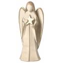 Ange avec étoile En Bois Sculpte 7 cm ton bois