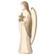 Ange avec étoile En Bois Sculpte 7 cm ton bois