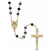 Chapelet Métal doré - Semi-Cristal Scarabée